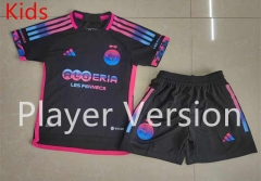 Player Version 2024-2025 Algeria Black Kid/Youth Soccer Uniform-9926