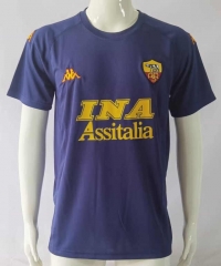 Retro Version 00-01 Roma 2nd Away Royal Blue Thailand Soccer Jersey AAA-503