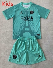 2024-2025 Concept Version Jordan Paris SG Blue&Green Kid/Youth Soccer Uniform-AY