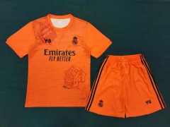 2024-2025 Real Madrid Y3 Orange Soccer Uniform-6748