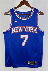 2021 Jordan Limited Version New York Knicks Blue #7 NBA Jersey-311