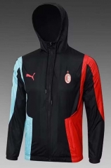 2024-2025 AC Milan Black Thailand Trench Coats With Hat-8268