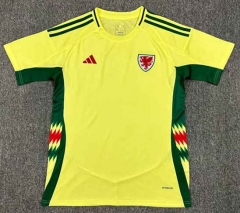 2024-2025 Wales Away Yellow Thailand Soccer Jersey AAA