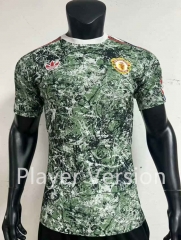 Player Version 2024-2025 Joint Manchester United Green Thailand Soccer Jersey AAA-1506