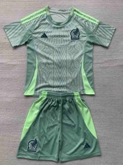 2024-2025 Mexico Away Light Green Soccer Uniform-AY