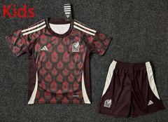 2024-2025 Mexico Home Red Kids/Youth Soccer Uniform-GB