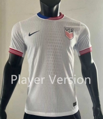 Player Version 2024-2025 USA Home White Thailand Soccer Jersey AAA-SJ