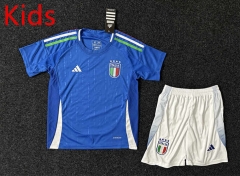 2024-2025 Italy Home Blue Kids/Youth Soccer Uniform-GB