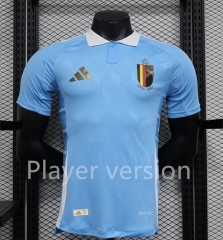 Player Version 2024-2025 Belgium Away Blue Thailand Soccer Jersey AAA-888