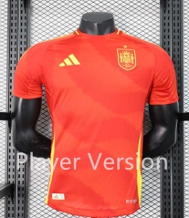 Player Version 2024-2025 Spain Home Red Thailand Soccer Jersey AAA-888