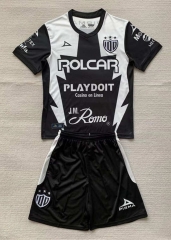 2024-2025 Club Necaxa Away Black&White Soccer Uniform-AY