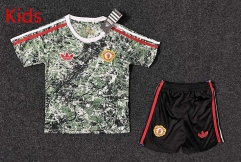 2024-2025 Joint Version Manchester United Green Kids/Youth Soccer Uniform-5526