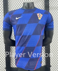 Player Version 2024-2025 Croatia Away Blue Thailand Soccer Jersey AAA