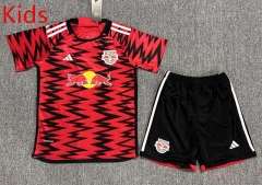 2024-2025 New York Red Bulls Home Red Kids/Youth Soccer Uniform-3162