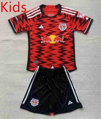 2024-2025 New York Red Bulls Home Red Kids/Youth Soccer Uniform-AY