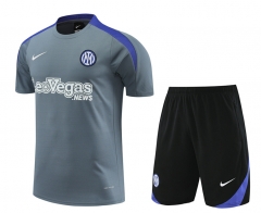 2024-2025 Inter Milan Light Gray Thailand Soccer Uniform-4627
