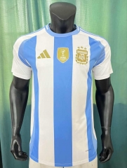 With Patch 2024-2025 Argentina Home Blue&WhiteThailand Soccer Jersey AAA-305