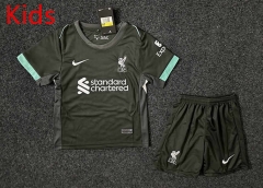 2024-2025 Liverpool Away Black Kids/Youth Soccer Uniform-GB