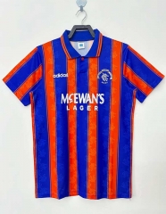 Retro Version 93-94 Rangers Away Red&Blue Thailand Soccer Jersey AAA-811