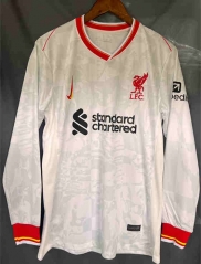 2024-2025 Liverpool Away White LS Thailand Soccer Jersey AAA-9171