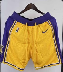 2023 Los Angeles Lakers Yellow NBA Shorts-311