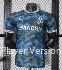 Player Version 2024-2025 Olympique de Marseille Away Blue Thailand Sccer Jersey AAA-888