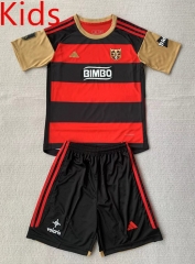 2024-2025 Cagliari Calcio Black&Red Kids/Youth Soccer Uniform-AY
