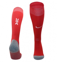 2024-2025 USA Away Red Thailand Soccer Socks-4539
