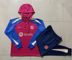 2024-2025 Barcelona Red Thailand Soccer Tracksuit With Hat-815
