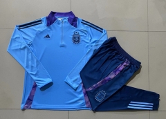 2024-2025 Argentina Light Blue Thailand Soccer Tracksuit -815