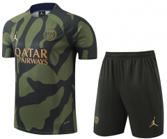 2024-2025 Paris Army Green Thailand Soccer Uniform-4627