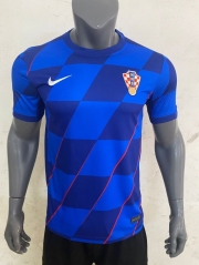 (S-4XL) 2024-2025 Croatia Away Blue Thailand Soccer Jersey AAA-416