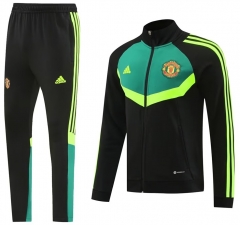 2024-2025 Manchester United Black Thailand Soccer Jacket Uniform-LH