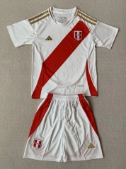 2024-2025 Peru Home White Soccer Uniform-AY