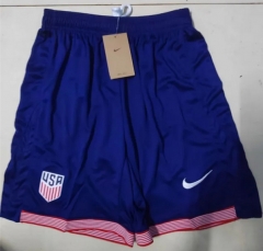 2024-2025 USA Away Royal Blue Thailand Soccer Shorts