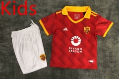 2024-2025 Roma Home Red Kids/Youth Soccer Uniform-0499
