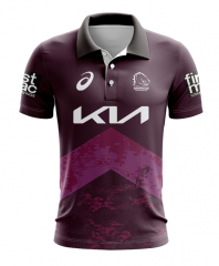 2024 Mustang Purple&Red Thailand Rugby Shirt