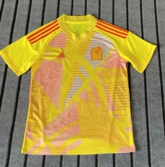 2024-2025 Mexico Goalkeeper Yellow Thailand Soccer Jersey AAA-422