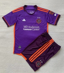 2024-2025 Houston Dynamo Away Purple Soccer Uniform-AY