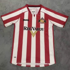 Retro Version 05-06 Sunderland AFC Home Red&White Thailand Soccer Jersey AAA-1146