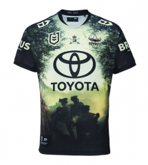 2024 Commemorative Edition Cowboy Black&Yellow Thailand Rugby Jersey