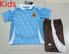 2024-2025 Belgium Away Blue Kids/Youth Soccer Uniform-507