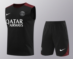 2024-2025 Paris Black Thailand Soccer Vest Uniform-418