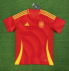 (S-4XL) 2024-2025 Spain Home Red Thailand Soccer Jersey AAA-403