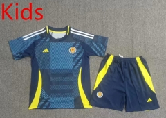 2024-2025 Scotland Home Royal Blue Kids/Youth Soccer Uniform-2353