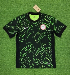 (S-4XL) 2024-2025 Nigeria Away Black&Green Thailand Soccer Jersey AAA-403