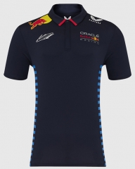 2024 Red Bull Round Collar Royal Blue #1 Formula One Racing Suit