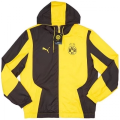 2024-2025 Borussia Dortmund Yellow&Black Trench Coats With Hat-1836