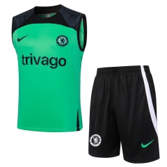 2023-2024 Chelsea Green Thailand Soccer Vest Tracksuit Uniform -815
