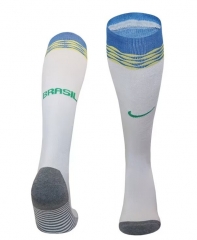 2024-2025 Brazil Home White Thailand Soccer Socks